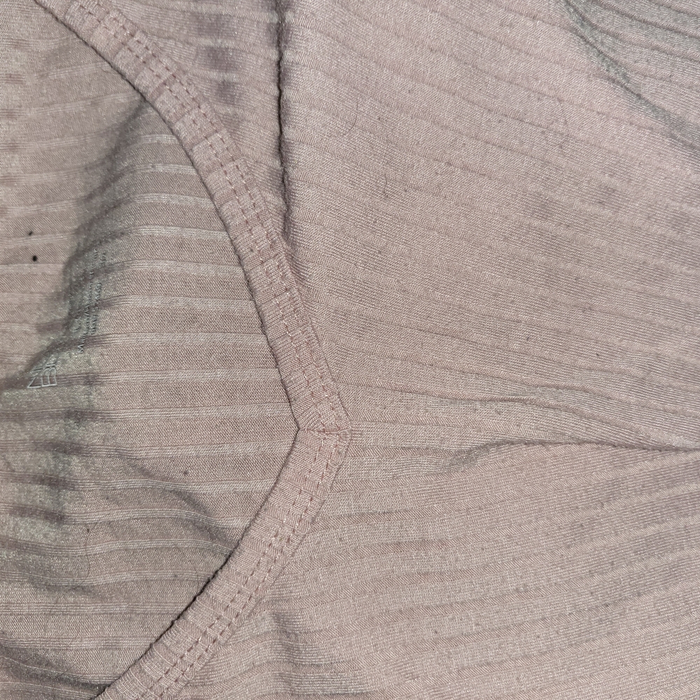Pink Ribbed Short Sleeve Top - Picture 2 of 3